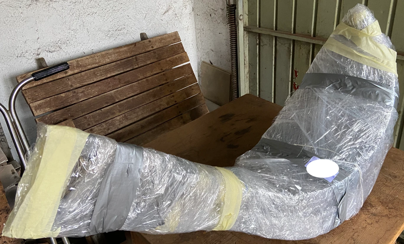 Verpackte Blätter für den Versand